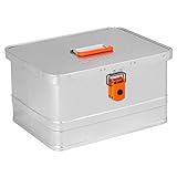 ALUBOX Werkzeugkiste EASY 29L Inhalt Außenmaße L 43,5 x B 35,5 x H 25 cm Alukiste mit Griff oben...