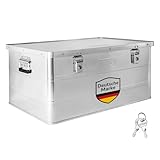 Trucky Aluminium Box mit Deckel Silber Alu Kiste Alukiste Auswahl Transportbox Metallbox...
