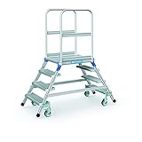 ZARGES Podesttreppe, beidseitig 4 Stufen Z600