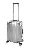 Travelhouse London Handgepäck Koffer, Carry on Luggage Aluminium Rahmen Hartschale Reisekoffer mit...