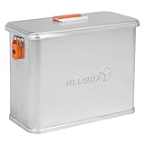 Alubox Motorrad Seitenkoffer ABX-M32-32 Liter, Aluminium