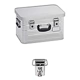 Enders Alubox 29 L mit Schloss Set - Aluminium Box 0,8 mm Wandstärke, spritzwasserdicht, stapelbar...