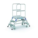 ZARGES Podesttreppe, beidseitig 3 Stufen Z600