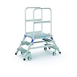 ZARGES Podesttreppe, beidseitig 3 Stufen Z600