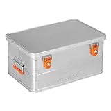 Alubox B47 - Aluminium Transportbox 47 Liter Alukiste mit Gummidichtung - Inhalt vor Staub und...