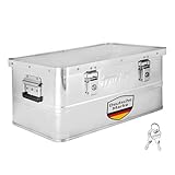 Trucky Aluminium Box mit Deckel Silber Alu Kiste Alukiste Auswahl Transportbox Metallbox...