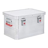 STIER Alubox, Aluminiumbox 30L, Staub- und spritzwasserresistent mit Gummidichtung und 2...