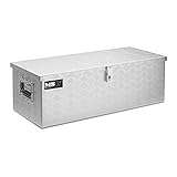 MSW Alubox abschließbar Werkzeugkasten ATB-765 Deichselbox 48 L Transportbox Metallbox mit Deckel...