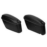 Motorrad-Seitenkoffer, Wasserdicht, Mattschwarz, Abschließbar, 22 L, für die Meisten Fahrräder