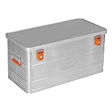 ALUBOX B90 - Aluminium Transportbox 90 Liter Alukiste mit Gummidichtung - Inhalt vor Staub und...