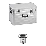 Enders Alubox 63 Liter + Schloss Set, hochwertig verarbeitet mit Moosgummidichtung, Alukiste...