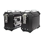 Motorradkoffer Satteltasche 18L 28L 35L Seitenkoffer Motorrad Aluminium Wasserdicht Seitentasche,...