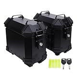 Motorrad-Seitenkoffer aus Aluminiumlegierung, 18 L, Wasserabweisend, Tragbare Satteltaschenbox für...