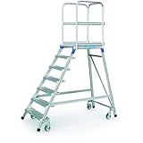 ZARGES Podesttreppe, einseitig 7 Stufen Z600