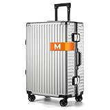 It'Go Aluminium Rahmen Koffer M Groß Hartschalenkoffer Gepäck mit 4 Rollen Handgepäck Reisekoffer...