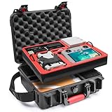 SYMIK Zweilagig Wasserdichter Koffer für DJI Mini 4 Pro/Mini 3, Professioneller Drohnen Koffer...