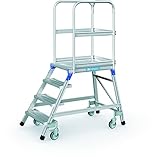 ZARGES Podesttreppe, einseitig 4 Stufen Z600