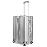 WINLIFE Größe L Reisekoffer Alu-Rahmen mit ABS & TSA Nummern-Schloss 65cm Hartschalenkoffer |...