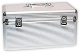 LogiLink UA0219 Aluminium Schutzkoffer für bis 8X 8,9 cm (3,5 Zoll) und 6X 6,4 cm (2,5 Zoll) HDDs