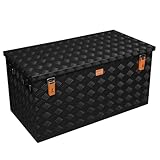 Alubox STRONG - BLACK EDITION ABX-R250 Aluminium Transportkiste aus 3mm Riffelblech 250 Liter in...