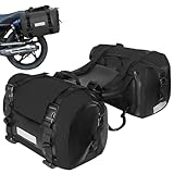Aolawco 60L (2 x 30L) Großer Kapazität Motorrad Tasche, Der auf Dem Rücksitz des Motorrads...