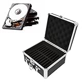 PUSOKEI 20 Einschübe 2,5 Zoll Festplatten Aufbewahrungsbox, Eva Festplatten Tragetasche, HDD...