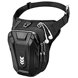 Rolgno Beintasche Motorrad, Bauchtasche Gürteltasche Herren Damen, [Erweiterter Stauraum]...