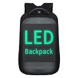 RGA LED-Rucksäcke, intelligenter dynamisch, WLAN, Wasserdicht Laptop Rucksack, 64 x 64 cm,...