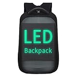 RGA LED-Rucksäcke, intelligenter dynamisch, WLAN, Wasserdicht Laptop Rucksack, 64 x 64 cm,...