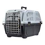 TRIXIE Transportbox Skudo – S: 40 × 39 × 60 cm, IATA-konforme Transportbox für Hunde & Katzen...