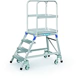 ZARGES Podesttreppe, einseitig 4 Stufen Z600