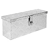 Trucky Truckbox, Deichselbox Aluminium, Anhängerbox 15 Größen, Werkzeugkiste mit Schloss und...
