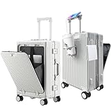 TurelinnG Koffer, Airline Approved Handgepäck, 20 Zoll Aluminiumrahmen, Hauptkörper (PC) Koffer...