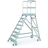 ZARGES Podesttreppe, einseitig 8 Stufen Z600