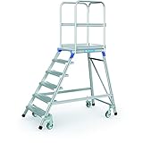 ZARGES Podesttreppe, einseitig 6 Stufen Z600