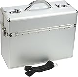 ALUMAXX 45100 Pilotenkoffer ALPHA, Piloten Koffer aus Aluminium, Aktenkoffer Alu, Dokumentenkoffer,...
