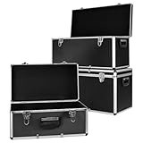 trucky Aluminium 3er Set Schwarz Boxen Alukiste 3x Alu Box Koffer Kiste Transportbox Werkzeugkiste...