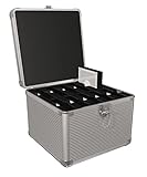 Icy Box IB-AC628 Kunststoff-Schutzkoffer für 10x 2,5'/3,5' Laufwerke inkl. Schutz gegen statische...