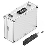 Wiltec Alu Universalkoffer 46x33x15,2 cm, Alubox abschließbar für Aufbewahrung und Transport von...