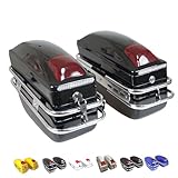 HRDMPFT Motorradkoffer Satteltasche Motorrad ABS Seitenkoffer Reisen Motorradkoffer Wasserdicht...