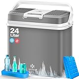KESSER® 24 Liter Kühlbox | KÜHLT und WÄRMT | Thermo-Elektrische Kühlbox | inklusive 2X...