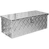 Trucky Truckbox aus Aluminium, Modell D050, 68x31x25 cm, Abschließbar, Robustes Riffelblech,...