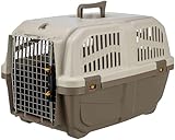 TRIXIE Transportbox Skudo – S: 40 × 39 × 60 cm, IATA-konforme Transportbox für Hunde & Katzen...