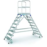 ZARGES Podesttreppe, beidseitig 8 Stufen Z600