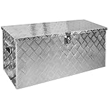 Trucky Truckbox aus Aluminium, Modell D120, 89x36x42cm, Abschließbar, Robustes Riffelblech,...