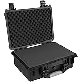 tectake 800574 - Universalbox Kamera-Schutzkoffer, Leichte und robuste Hartschale aus Kunststoff, 3...