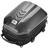Grapelet Motorrad Hecktasche wasserdicht sozius gepäcktasche ABS Hartschalen Motorrad helmtasche...