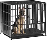 BingoPaw Hundekäfig XXL Transportbox Schwerlast: Hundebox große Hunde Hundetransportbox Metall...