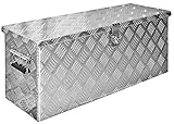 Trucky Truckbox, Deichselbox Aluminium, Anhängerbox 15 Größen, Werkzeugkiste mit Schloss und...