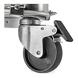 STIER Rollen Set für Aluboxen, 4 Rollen, davon 2 Rollen mit Feststeller, ideal für STIER...